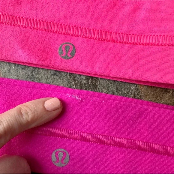 Lululemon Pink Headband Set 3 Pieces - Picture 3 of 7